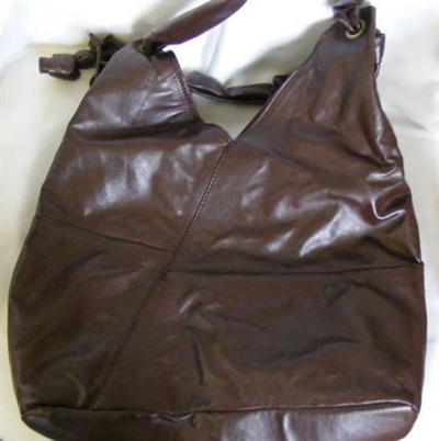 Håndtaske elegant brun laedertaske