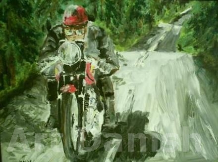Bike BSA painting