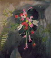 Wedding bouquet oil painting on canvas