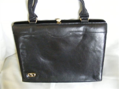 0407 Håndtaske elegant brun laedertaske