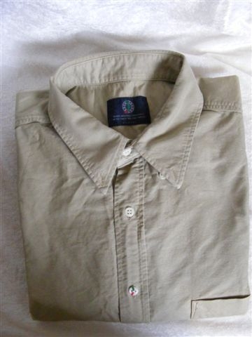 skjorte Boomerang, XL lång arm, beige,  2nd hand kläder Alstermo