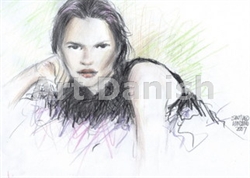 Santiago Londono, Kate Moss tegning blyant