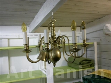 skat Afledning Caius 7 armet lysestage messing