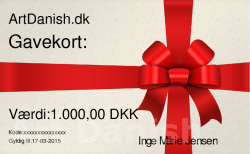 01015 Gavekort onlinebestilling Artdanish